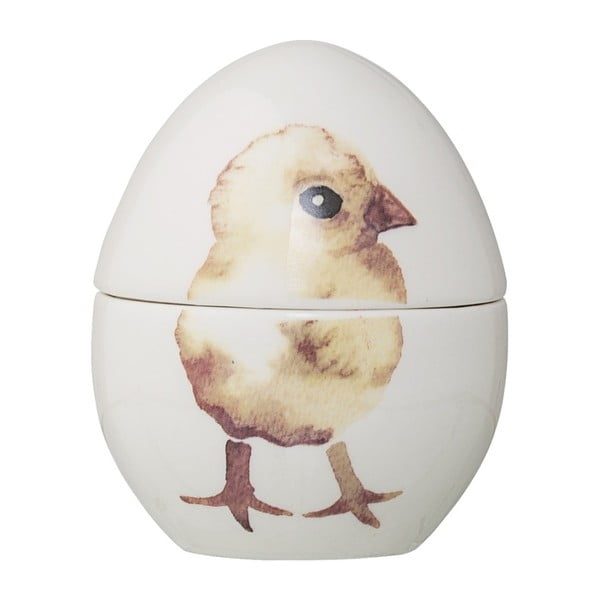 Dekorativní kameninová dóza ve tvaru vejce Bloomingville Chick