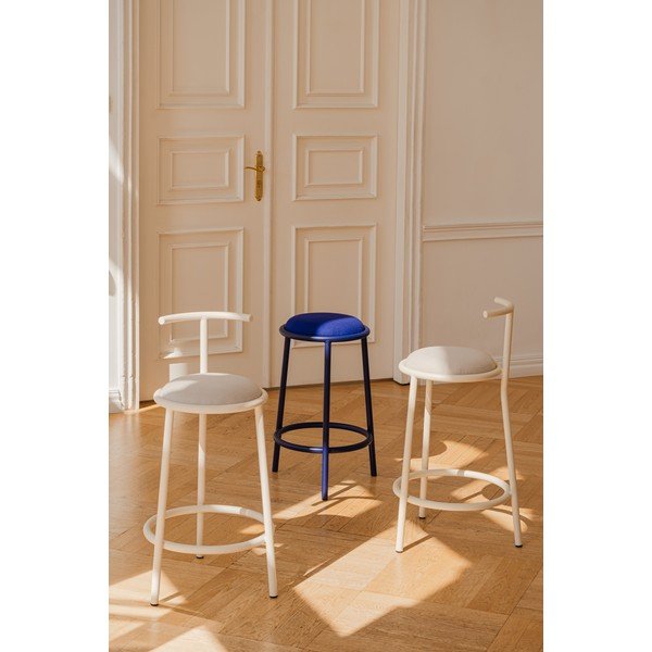 Vínová kovová barová židle (výška sedáku 68 cm) Hogo – noo.ma-image-2