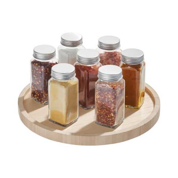 Otočný kuchyňský organizér ze dřeva paulownia iDesign, ø 26,7 cm-image-2