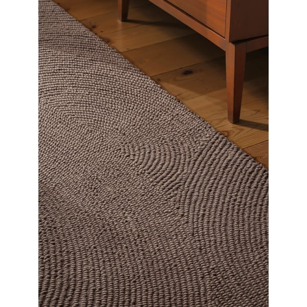 Ručně tkaný vlněný běhoun taupe 80x300 cm Eleni Taupe – Hanse Home-image-3