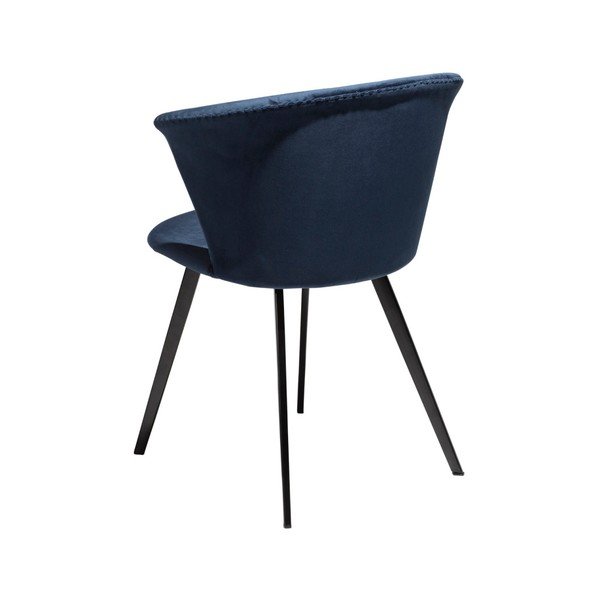 Tmavě modré křeslo DAN–FORM Denmark Merge Velvet-image-2