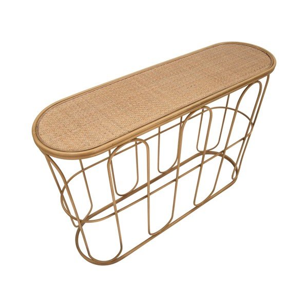 Ratanový konzolový stolek v přírodní barvě 32x110 cm Samui – Mauro Ferretti-image-3