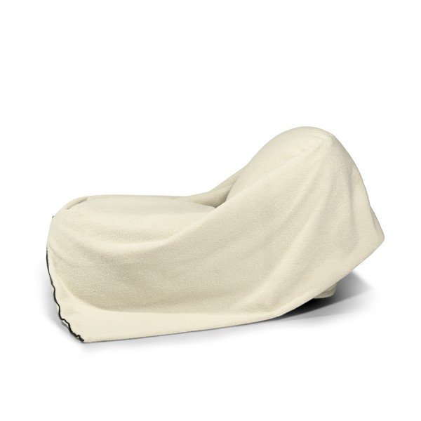 Hnědý dětský sedací vak z textilie bouclé Cocoon 100 – SLOWDOWN-image-4