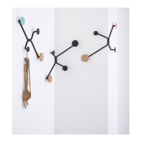 Černý rohový nástěnný věšák Gazzda Hook-image-4