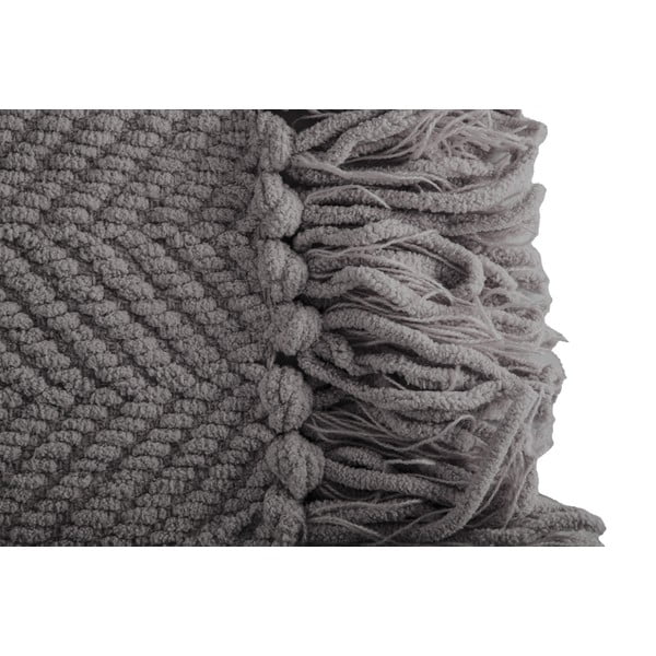 Šedá deka z žinylky 130x170 cm Renee – Tiseco Home Studio-image-1