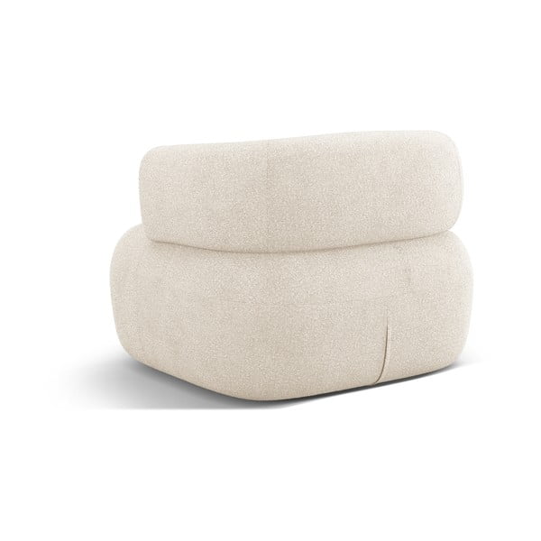 Béžové křeslo z textilie bouclé Jenny – Micadoni Home-image-3