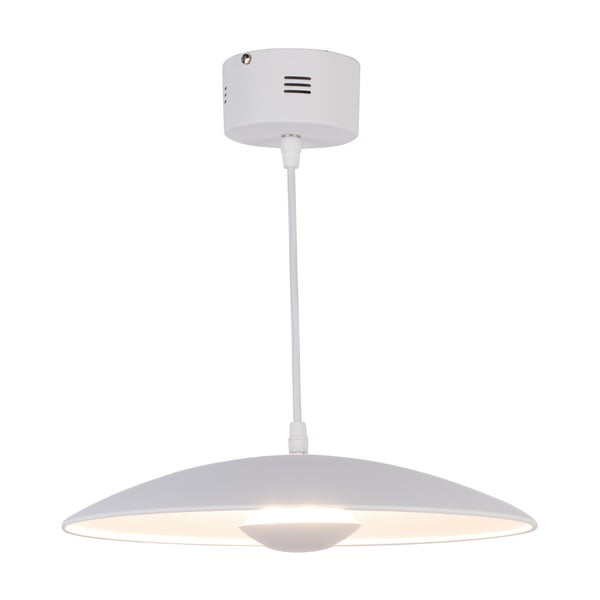 Bílé LED závěsné svítidlo s kovovým stínidlem Lund – Candellux Lighting