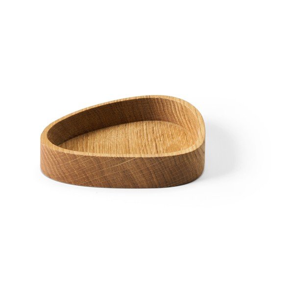 Dekorativní dřevěný úložný box v přírodní barvě 14x12,5x3 cm Curve S – LIND DNA