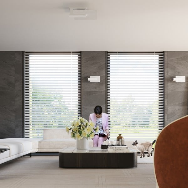 Bílé stropní svítidlo se skleněným stínidlem 40x47.5 cm Parola – Sollux-image-3