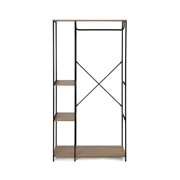 Černá ocelová předsíňová sestava 90x170x40 cm Aris – Bonami Essentials