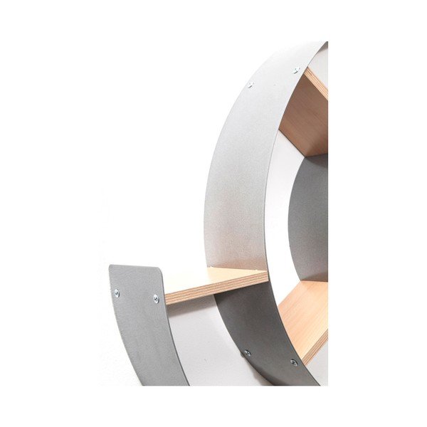 Šedá nástěnná knihovna Kare Design Snail-image-2