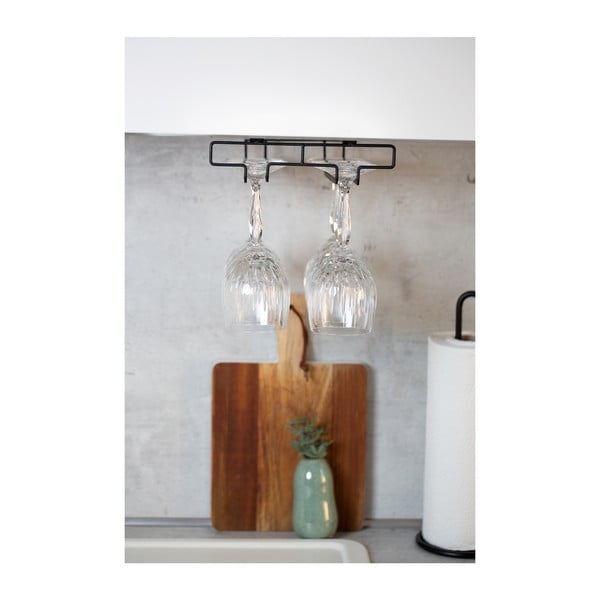 Černý stojan pod poličku na skleničky Wenko-image-4