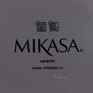 Tmavě šedý keramický talíř Mikasa Serenity, ø 20 cm