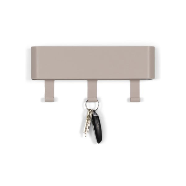 Šedo-béžový kovový nástěnný věšák s poličkou Dax Play – Spinder Design-image-2