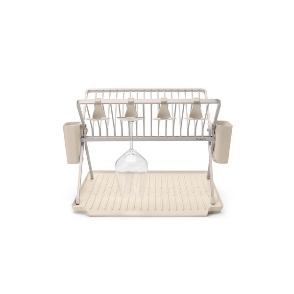 Béžový kovový dvoupatrový odkapávač 42x51 cm – Brabantia