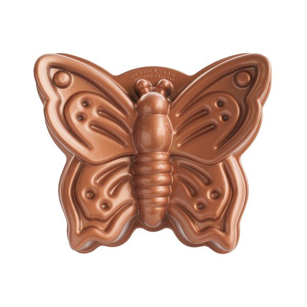 Forma na bábovku ve tvaru motýla v měděné barvě Nordic Ware Butterfly, 2,1 l