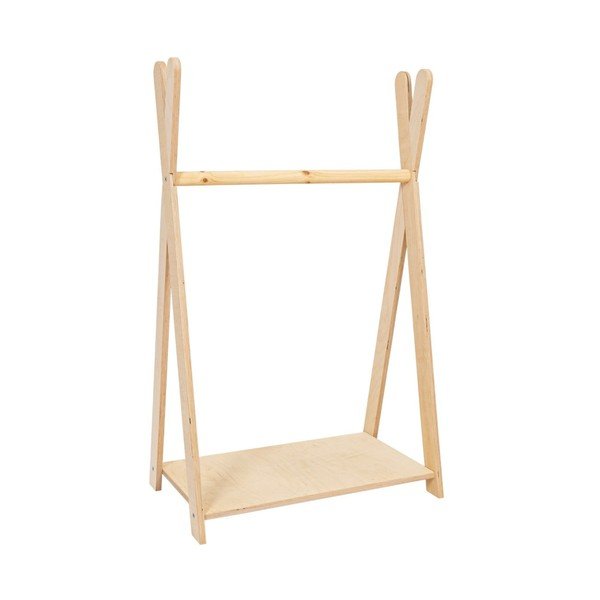 Dětský věšák v dekoru borovice v přírodní barvě 60x97 cm Montessori – Meowbaby