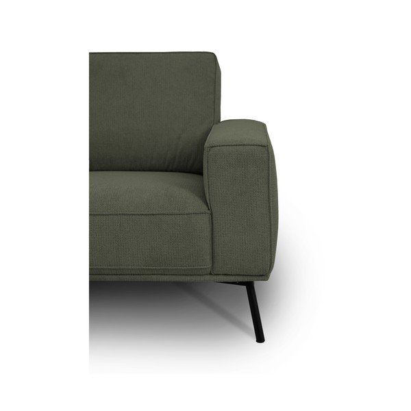 Tmavě zelená žinylková rohová pohovka (levý roh/do L) Amsterdam – Scandic-image-4