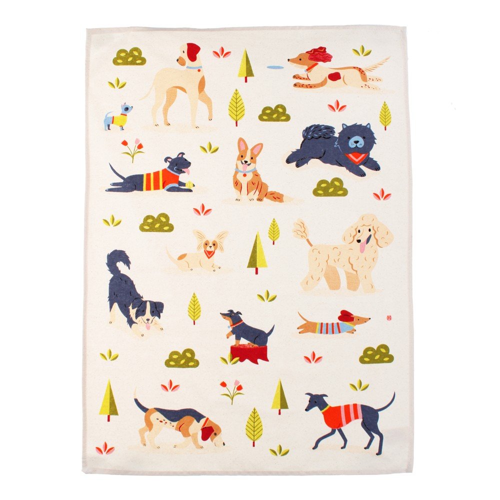 Bavlněná utěrka 70x50 cm Dog Park – Rex London