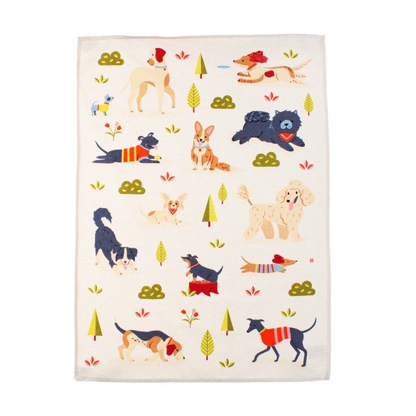 Bavlněná utěrka 70x50 cm Dog Park – Rex London