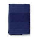 Tmavě modrá froté osuška z Bio bavlny 70x140 cm Check – JUNA