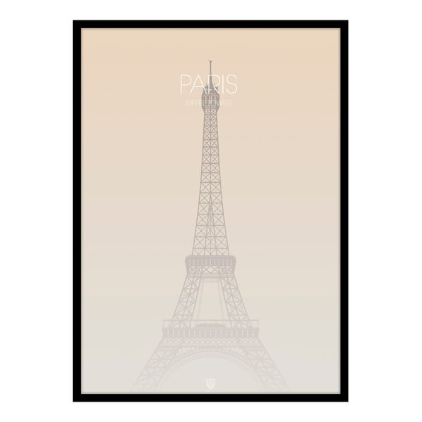 Obraz 50x70 cm Paris Eiffel Tower – Malerifabrikken