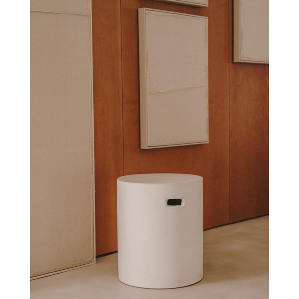 Betonová kulatá zahradní podnožka ø 37 cm Aiguablava – Kave Home-image-1