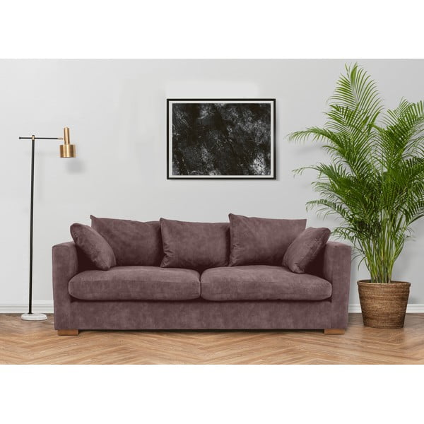 Tmavě hnědá pohovka 220 cm Comfy – Scandic-image-1