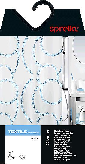Sprchový závěs 180x200 cm Claire – Spirella-image-1