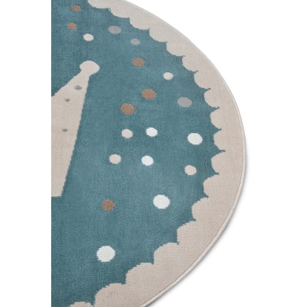 Modrý dětský koberec ø 140 cm Crown – Hanse Home-image-1
