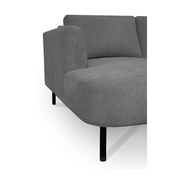 Tmavě šedá rohová pohovka (pravý roh/do "U") Hero – Scandic-image-4