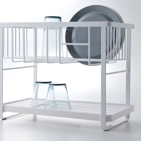 Dvoupatrový kovový odkapávač Tower – YAMAZAKI-image-4