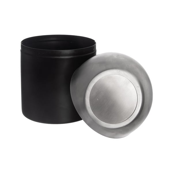 Černý odpadkový koš z nerezové oceli 1,2 l BLACK – Orion-image-2