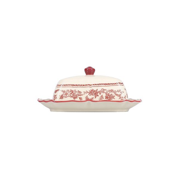 Vínová/slonovinová porcelánová máslenka Cyril – S|P Collection-image-3