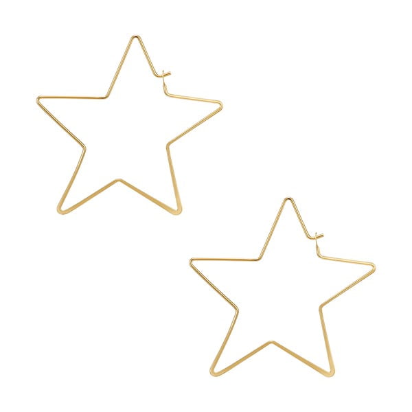 Dámské náušnice zlaté barvy Tassioni Stars