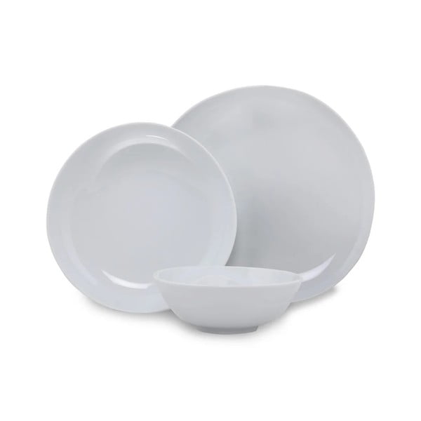 18dílná sada bílého porcelánového nádobí Kütahya Porselen Lara