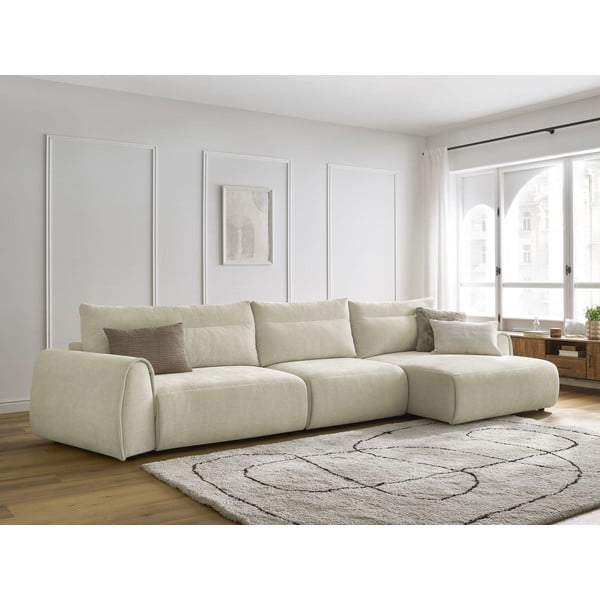 Béžová rohová pohovka Aden – Bobochic Paris-image-1