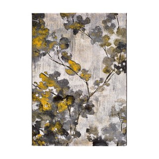 Žluto-šedý koberec Universal Bukit Mustard, 140 x 200 cm
