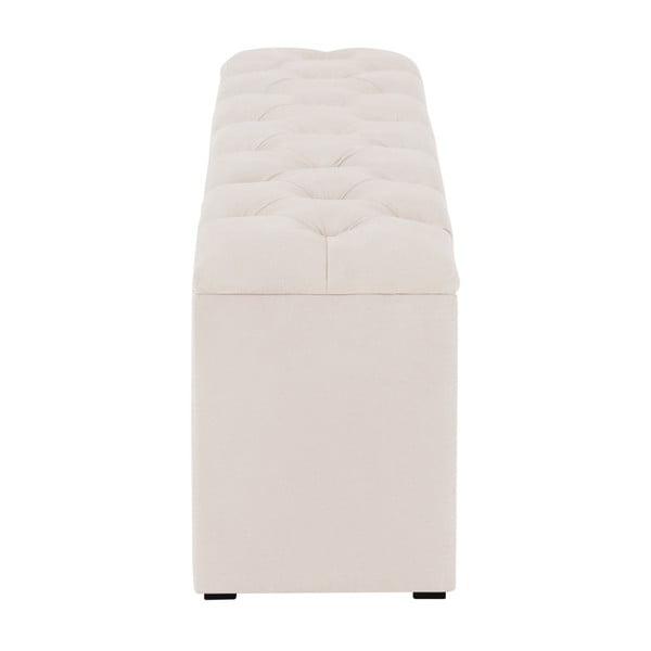 Béžový otoman k posteli s úložným prostorem Kooko Home Manna, 47 x 160 cm-image-3