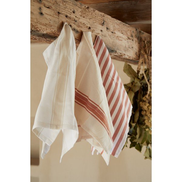 Bavlněné utěrky v sadě 2 ks 50x70 cm Stripes – Casafina-image-1