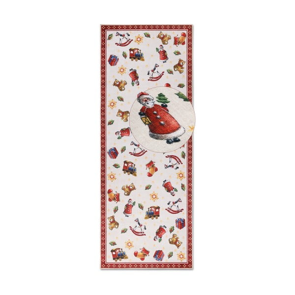 Červený běhoun s vánočním motivem 80x200 cm Red Christmas – Villeroy&Boch