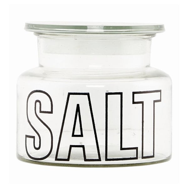 Skleněná dóza s víkem Typo Salt