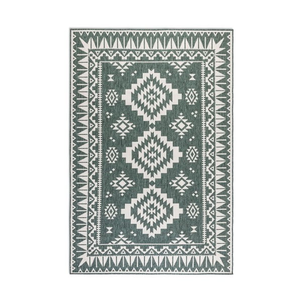 Krémovo-zelený venkovní koberec 160x230 cm Gemini – Elle Decoration-image-2