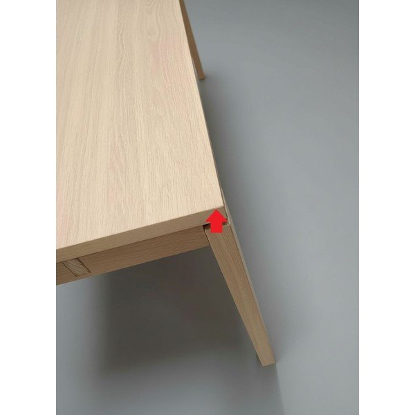 Rozkládací jídelní stůl s deskou v dubovém dekoru 100x200 cm Linley - II. jakost – Actona-image-4