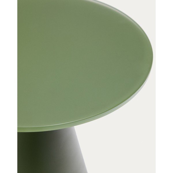 Kulatý odkládací stolek se skleněnou deskou ø 30 cm Wilshire – Kave Home-image-4