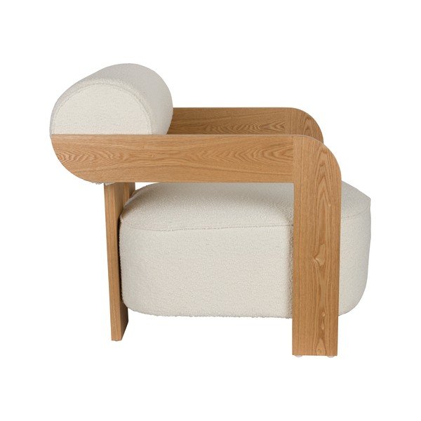 Béžové křeslo z textilie bouclé Oolong – Zuiver-image-4