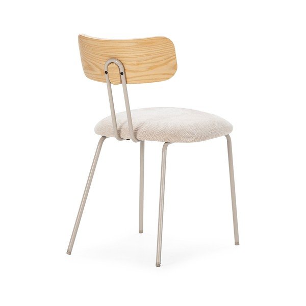 Béžová/v přírodní barvě čalouněná jídelní židle Olimpia – MOME-image-2