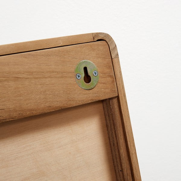 Zrcadlo z teakového dřeva Kave Home Sunday, 80 x 65 cm-image-3