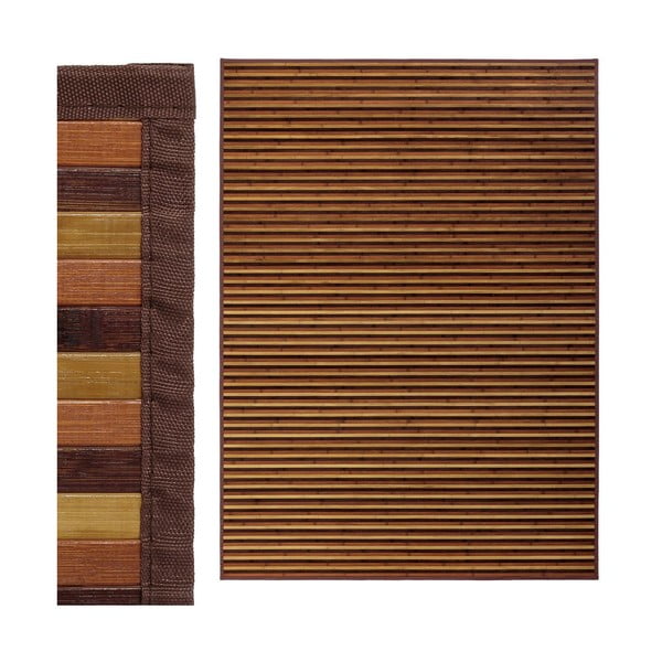 Bambusový koberec v hnědo-hořčicové barvě 180x250 cm – Casa Selección-image-1