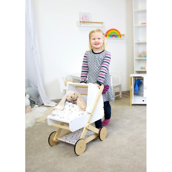 Dětský dřevěný kočárek Legler Little Button-image-1